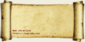 Jesenka Aćimović vizit kartica